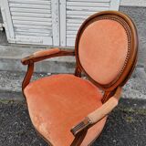 Pair of colorful medallion armchairs