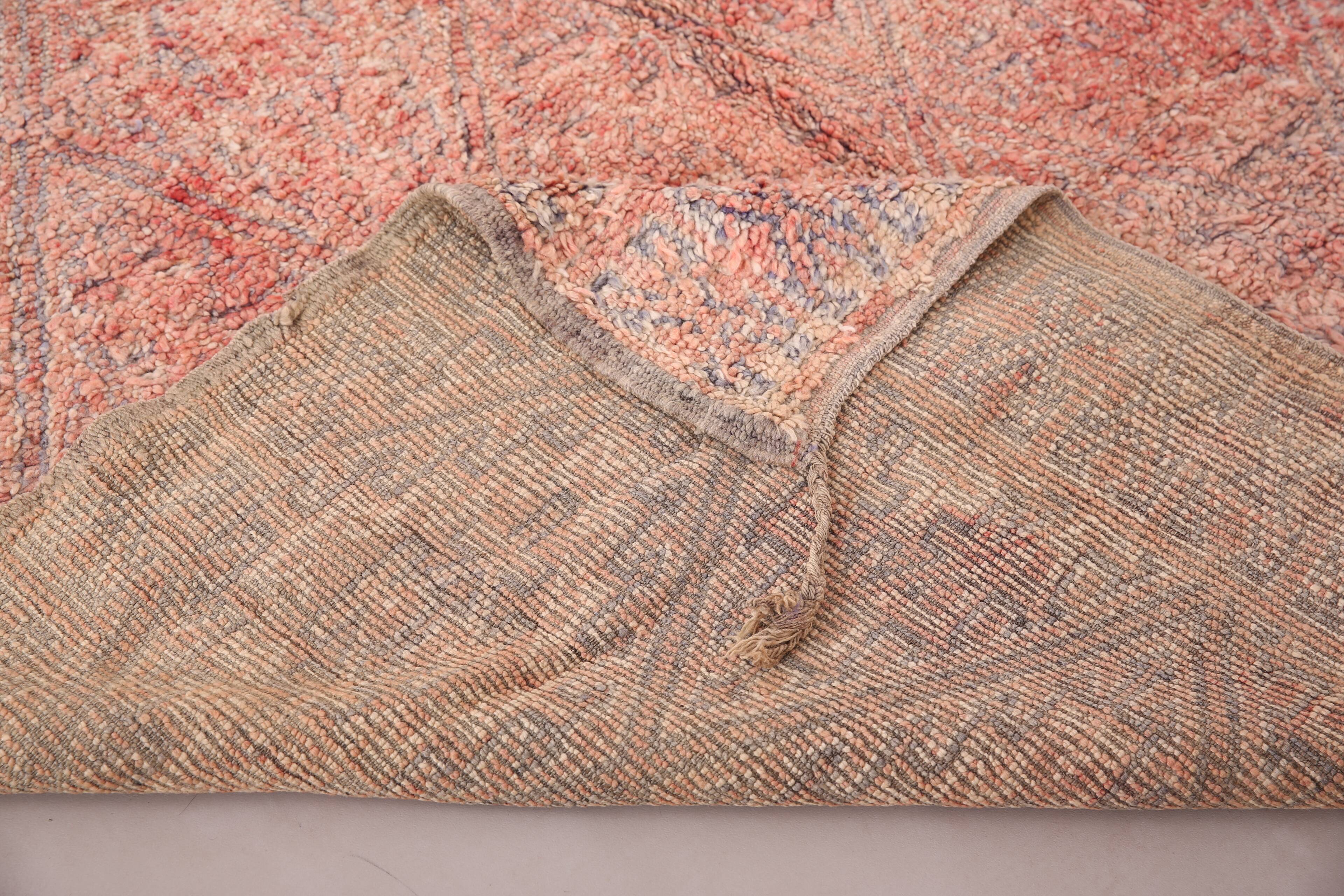 Pink Vintage Beni Mguild Rug 201 CM X 340 CM - tapis berber