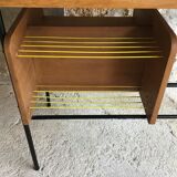 Modernist office with caisson, metal tubular structure, 1950