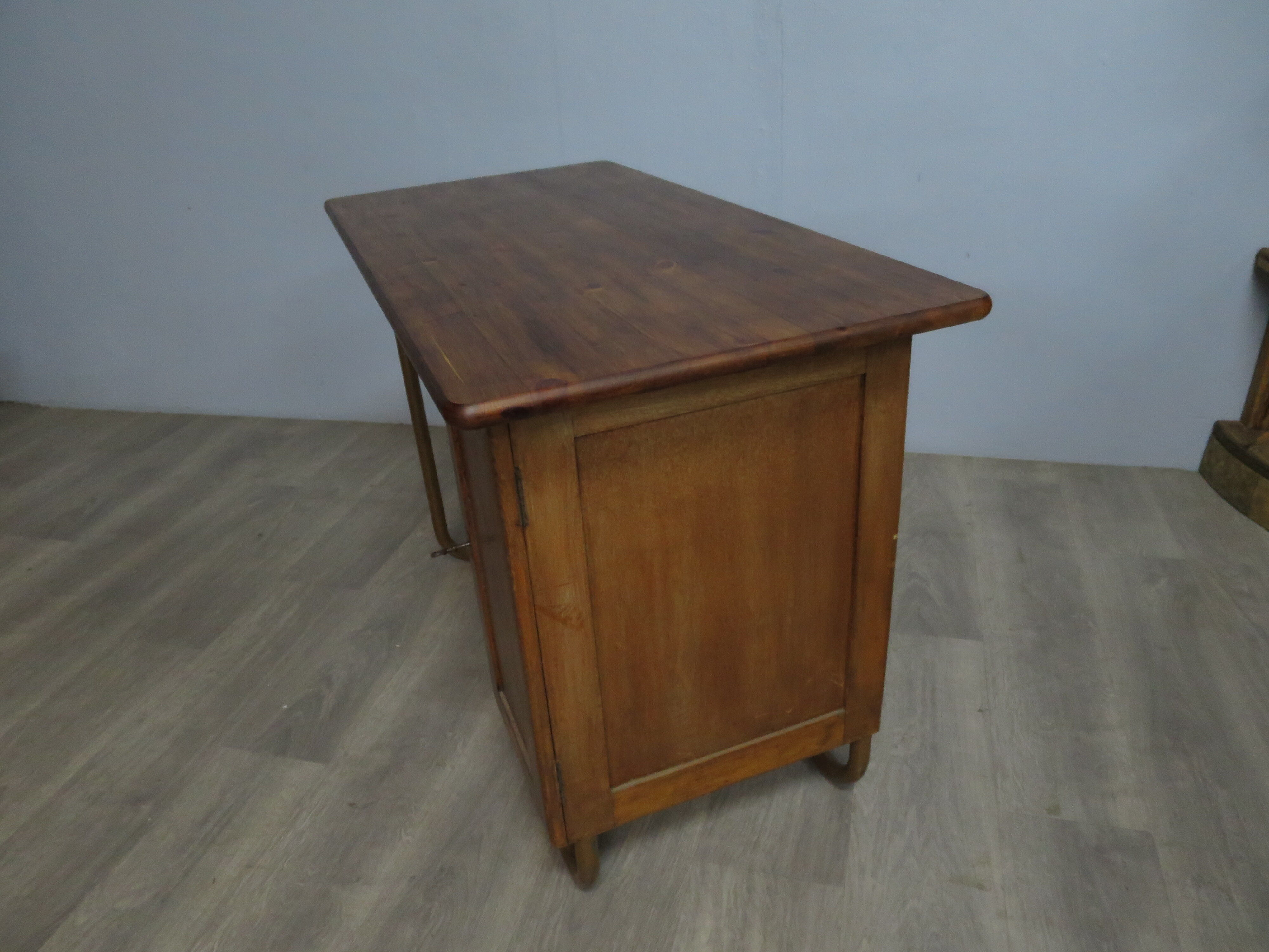 Tubular vintage school desk