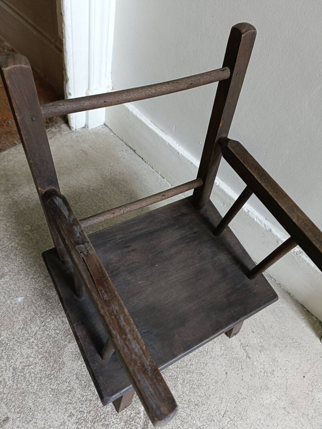 Antique doll's chair