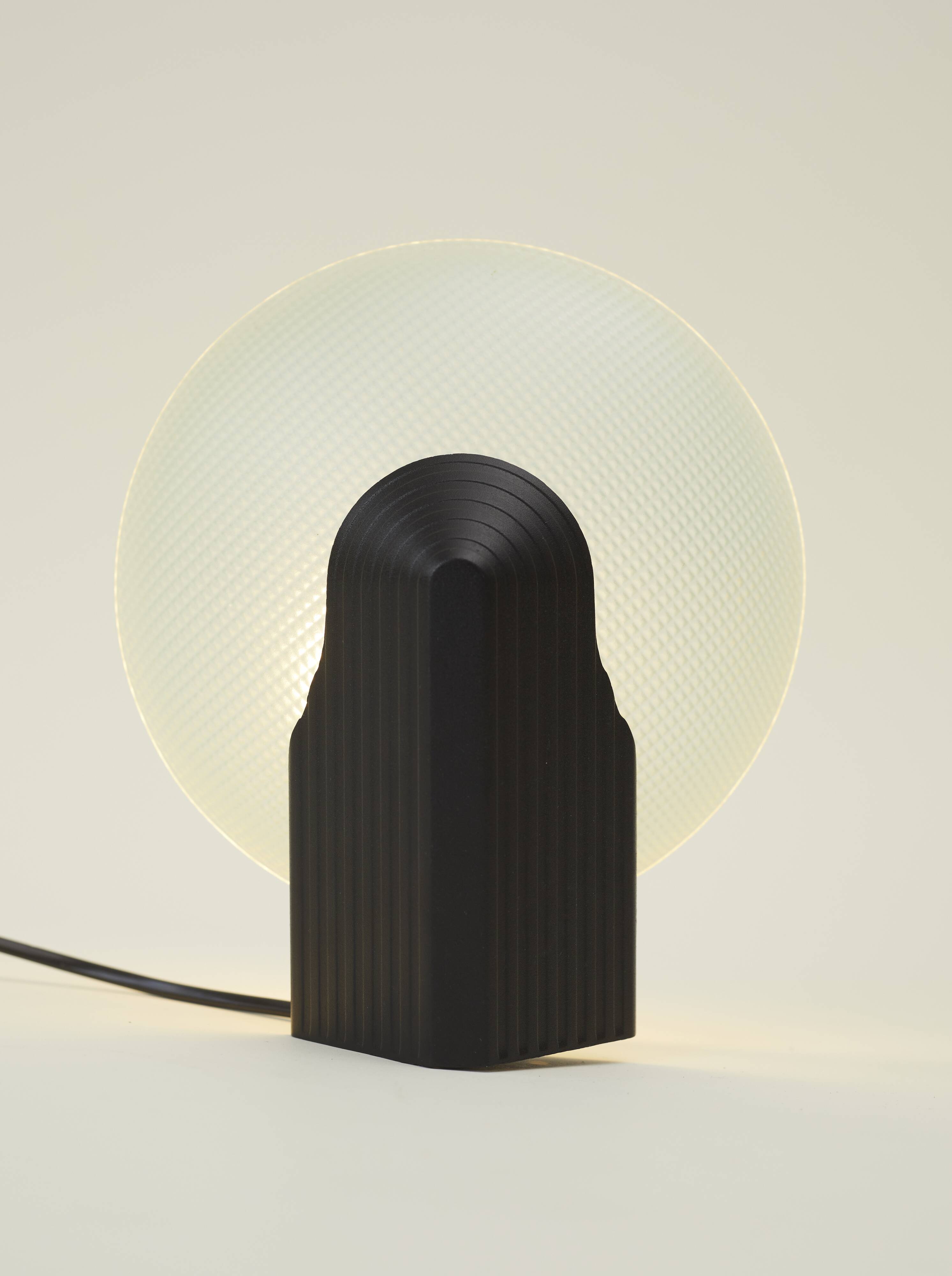 Metal and glass wall lamp LUMI MOD Italia vintage Memphis Circa 1980