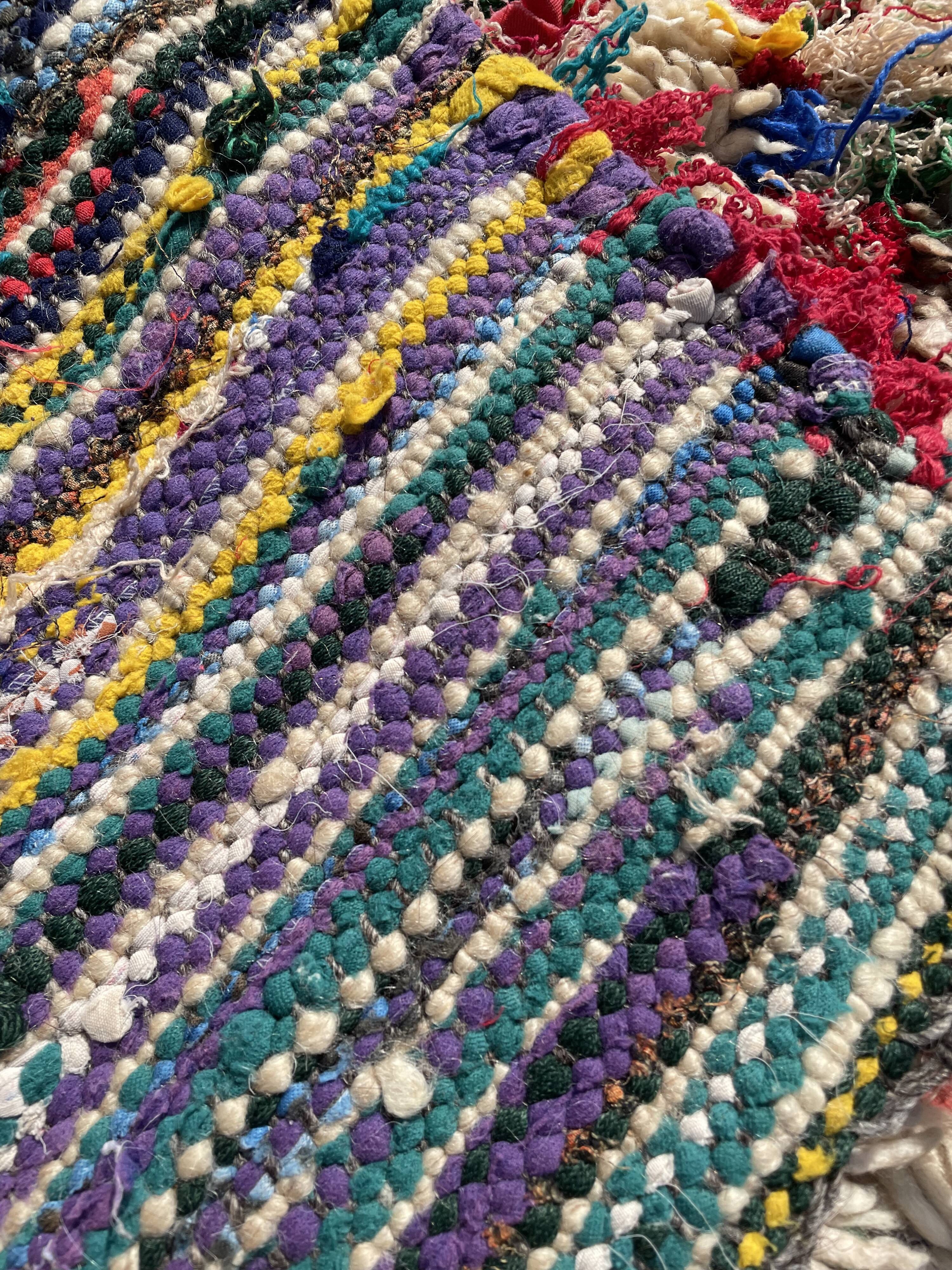 Berber carpet azilal old 90x155 cm