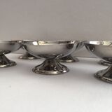 Set de 6 coupes a glace argentées art de la table design drageoir champagne 2