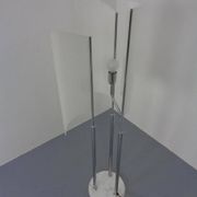 Arianna Floor Lamp in Marble and Handblown Glass by Bruno Gecchelin for Oluce, Italy, 1970s