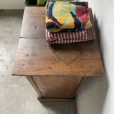 Rustic oak bedside table 1900