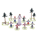 Vintage Glass Figurine Set, Jaroslav Brychta, 1930s–1940s