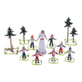 Vintage Glass Figurine Set, Jaroslav Brychta, 1930s–1940s