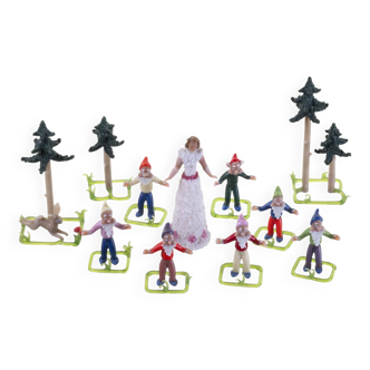 Vintage Glass Figurine Set, Jaroslav Brychta, 1930s–1940s