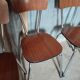 Lot de 4 chaises en formica