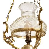 Neo-Louis XV style chandelier - Brass and blown glass