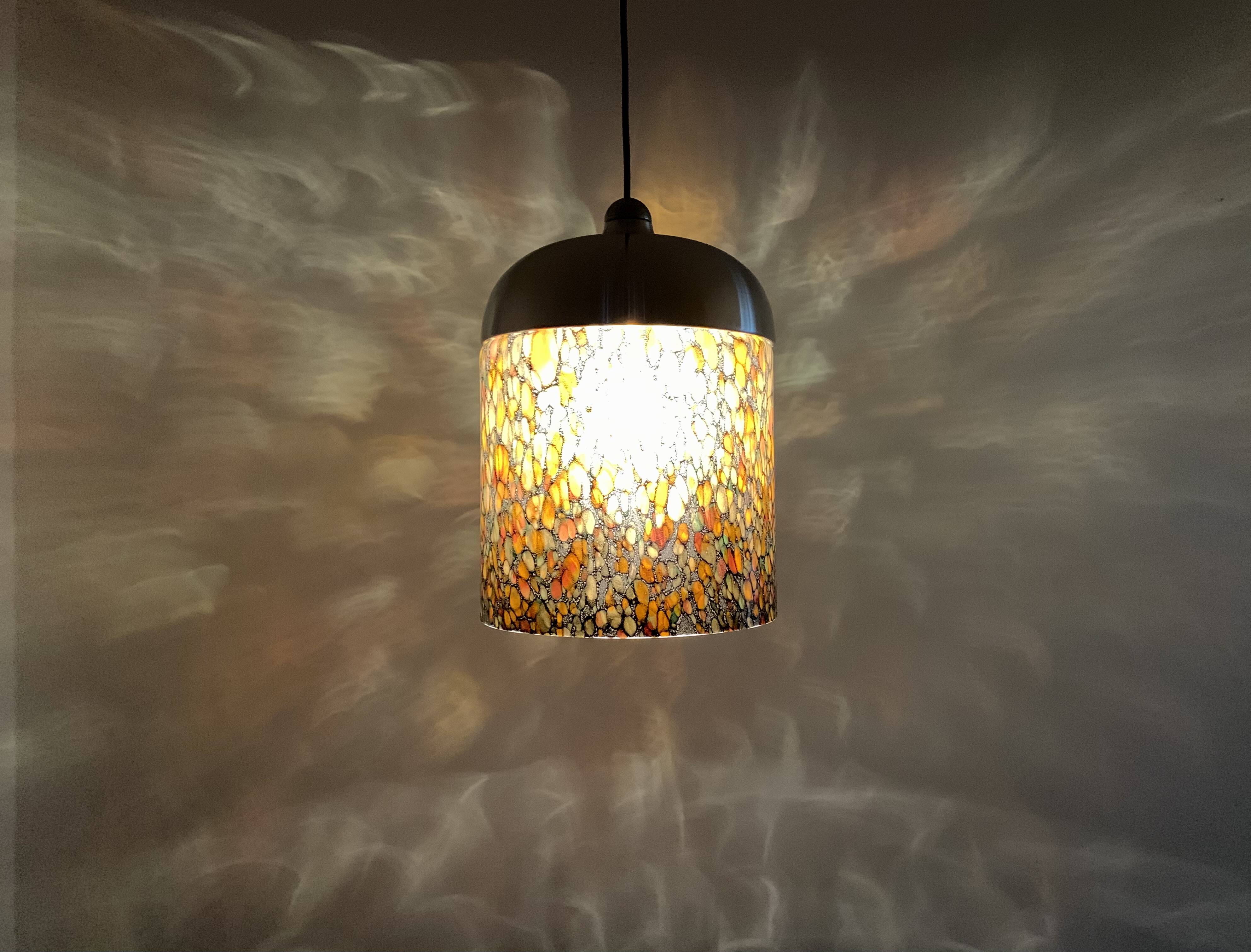 Glass Pendant Lamp by Peill and Putzler
