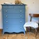 Commode semainier bleue zingueur
