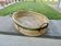 Large plateau, Gabriella Crespi style, bamboo and brass, 1970s.