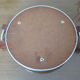 Plateau miroir en palissandre et aluminium Art Deco années 40 50