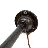 Wall lamp COL de Cygne in cast steel, fully restored 1920 1930