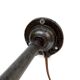 Wall lamp COL de Cygne in cast steel, fully restored 1920 1930