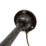 Wall lamp COL de Cygne in cast steel, fully restored 1920 1930