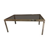 Table in chrome and brass