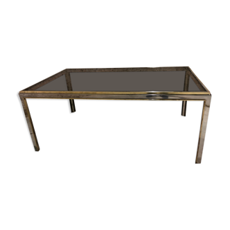 Table in chrome and brass
