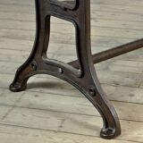 Industrial Table With An Old Pine Top