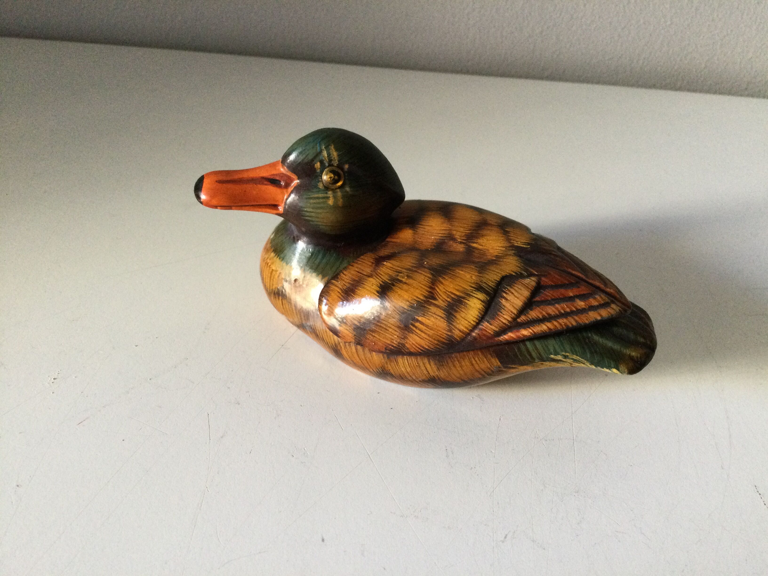 Vide-poche Canard Céramique – Boîte à Bijoux Forme Canard, Collection, Très Bon état