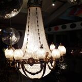 Large chandelier with grapevines
