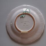 Moustiers scalloped plate in very good condition.