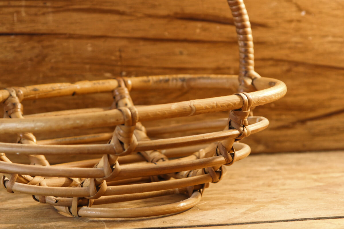 Rattan egg basket