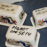 3 plats modèle Coq signé Pignot