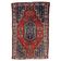 Antique 1920s Persian Hamadan rug, distressed tribal medallion, 128cm x 194cm