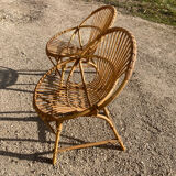 Rattan armchairs 1960