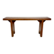 Handcrafted bench in solid oak