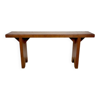 Handcrafted oak bench