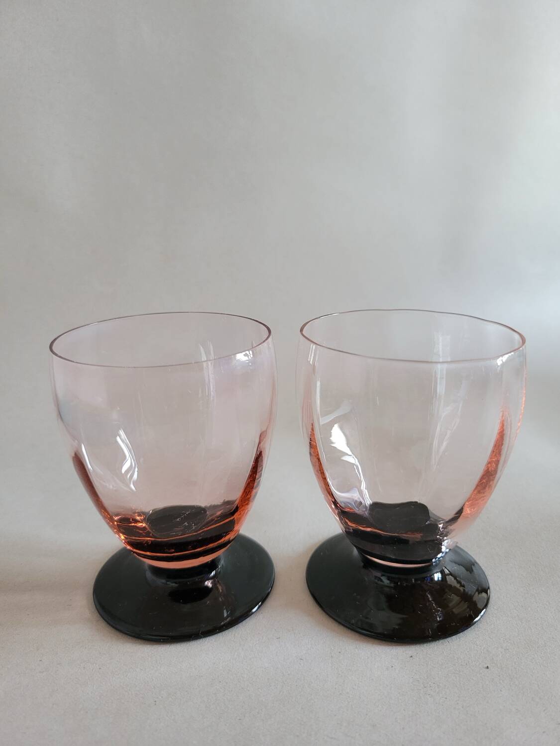 2 verres vintage