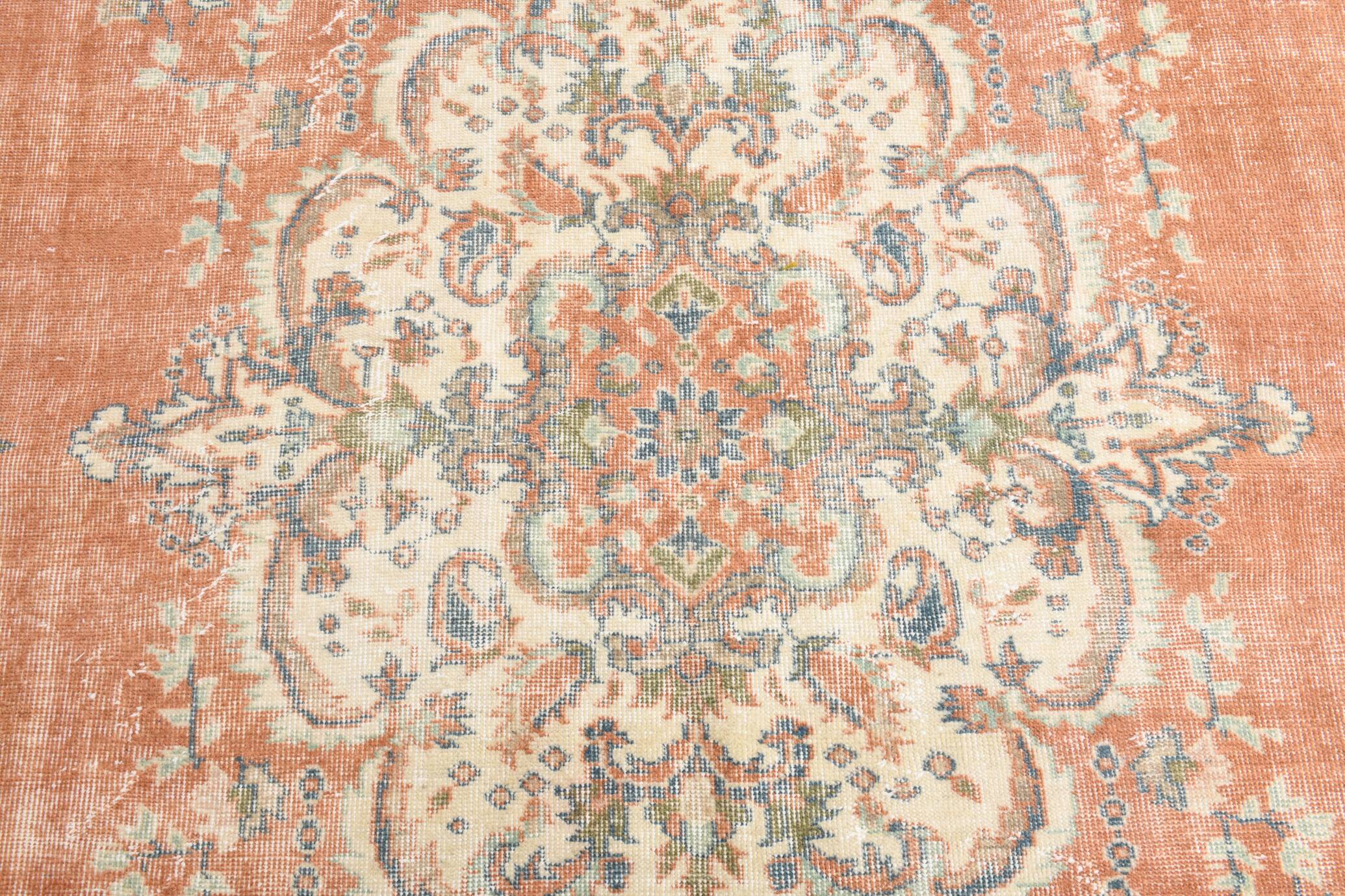 7x10 oriental vintage rug, 217x310