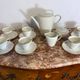 Bavarian porcelain tea service with gold trim.