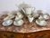Bavarian porcelain tea service with gold trim.