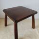 Wooden stool in Scandinavian style, handcrafted, circa 1960.