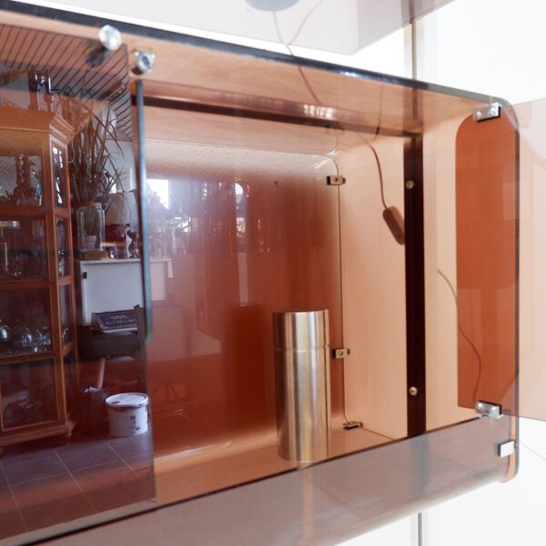 Étagère sol/plafond ou bar (Claustra) Michel Dumas pour Roche Bobois, années 1970