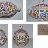 Soup set and underside earthenware Cera-Clam Rta Gien