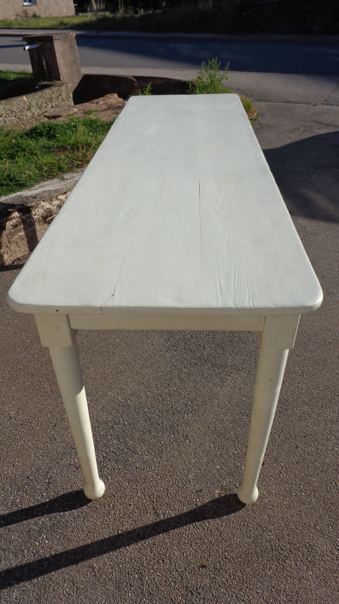White bistro table