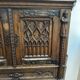 Pair of Gothic style cabinets in dark oak from the 19th century.