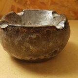 Old gray ceramic ashtray 70s vintage