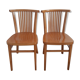 Lot de 2 chaises en bois vintage