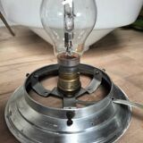 Paire de lampes opaline