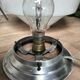 Paire de lampes opaline