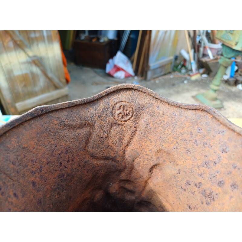 3 cast iron vases 1900 Charleville-Mézières