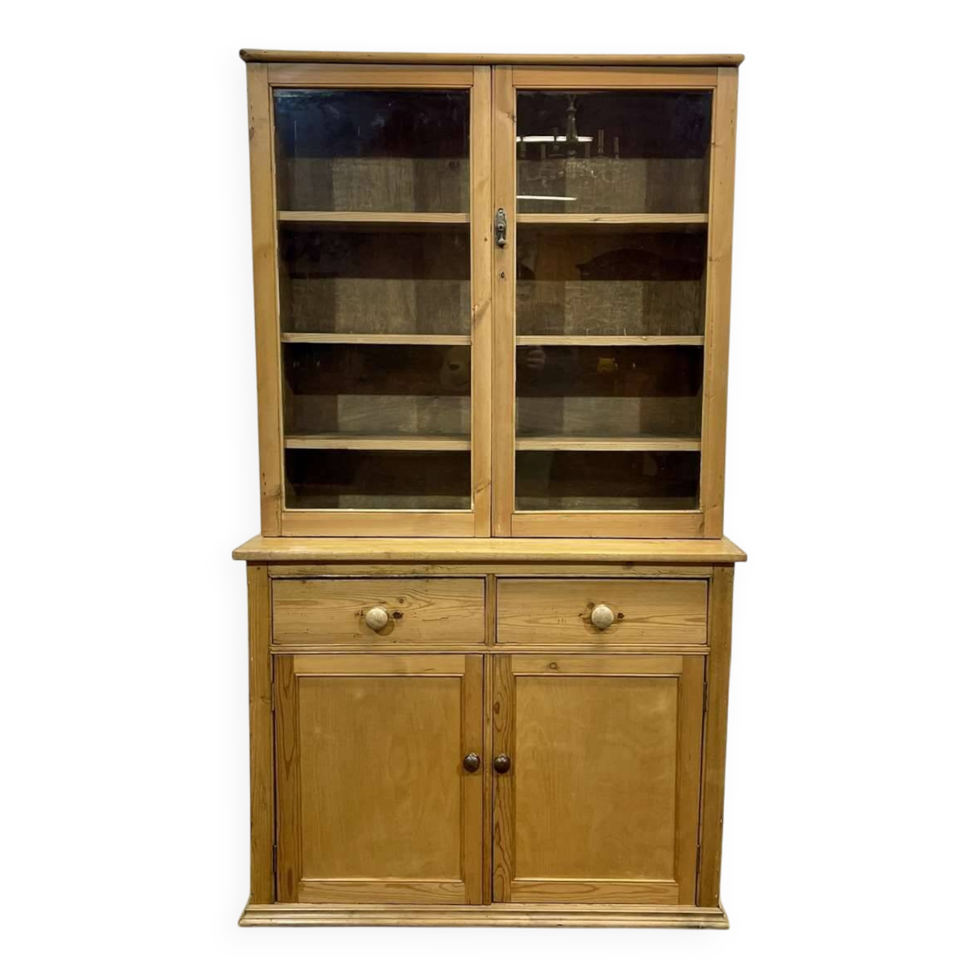 English 2-body sideboard in fir from the early 20th century