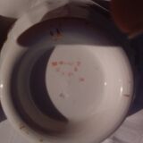 2 bols anciens en faïence  Hamage Nord  motif roses diam 15 cm H 8,5 cm